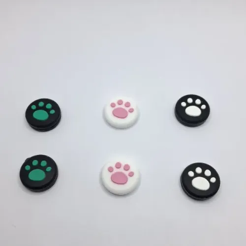 3 pares de grips para analógicos de nintendo switch (patinha)