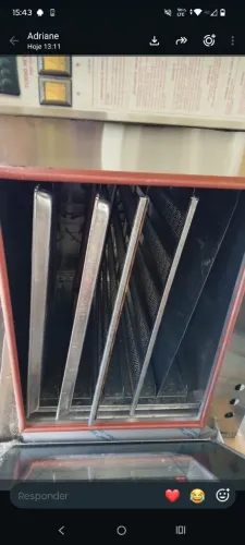Forno pró gás monofásico a gás 5 esteiras 
