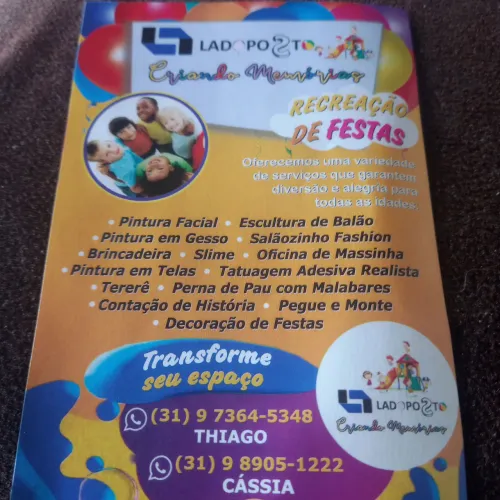 Recreação e locação de brinquedos