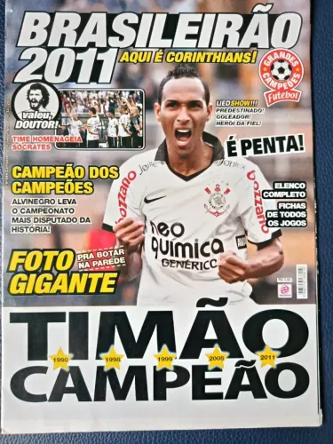 Poster gigante Corinthians - Timão campeão do brasileirão 2011 - em estado de banca!!!