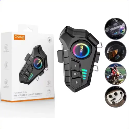 Fone de Ouvido P/ Capacete Intercomunicador Bluetooth