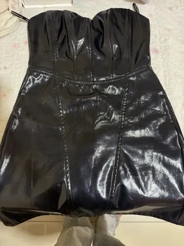 Vestido couro sintético- My favorite things