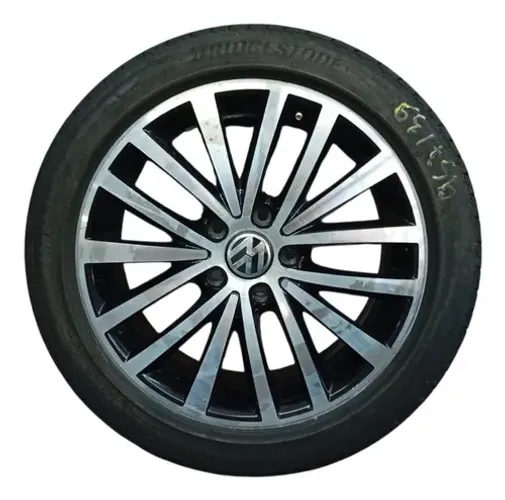 Roda Pneu Bom Vw Jetta Tsi 2013 2014 225 45 R17 Cinza
