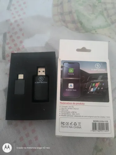 Adaptador sem fio para Android auto e carplay