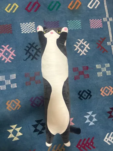 Gato de Pelúcia Gigante Comprido - Almofada / Travesseiro