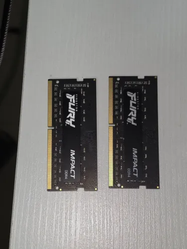 Memória Kingston FURY Impact 8GB DDR4 3200MHz (PAR 2x8GB = 16GB) ? Como Nova<br>