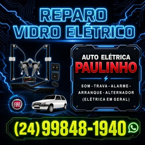 REPARO VIDRO ELÉTRICO VOLTA REDONDA