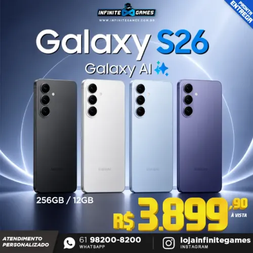 Galaxy S26 novos lacrados, menor preço de Brasília! Loja física, parcelamos 18x!!!