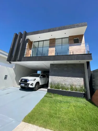 Casa Euroville - 220 m² com 4 suítes, 2 vgs e espaço gourmet com piscina privativa - Anani