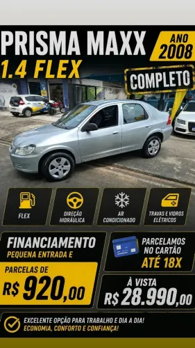 Chevrolet Prisma Sed. Maxx/ LT 1.4 8V Econof. 4P 2008