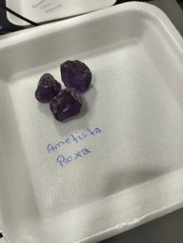Ametistas brutas cor roxa