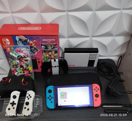 Vendo Nintendo switch 1 V2 completo acompanha tudo o que está na foto