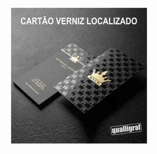 1000 cartões verniz localizado ! personalizado 300 gramas!
