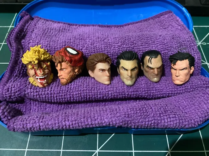 Lote completo ler a descrição Head custom marvel legends action figures punisher 