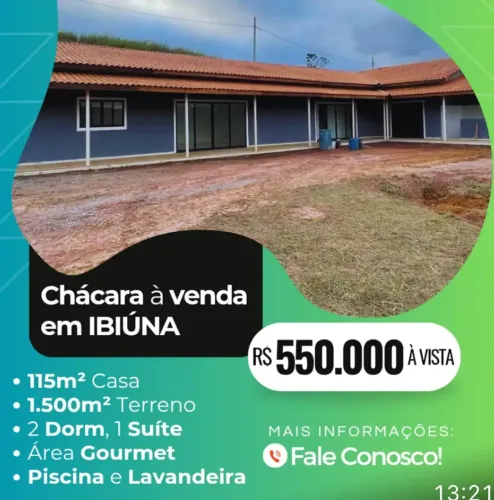 Linda chácara pronta venha conhecer!