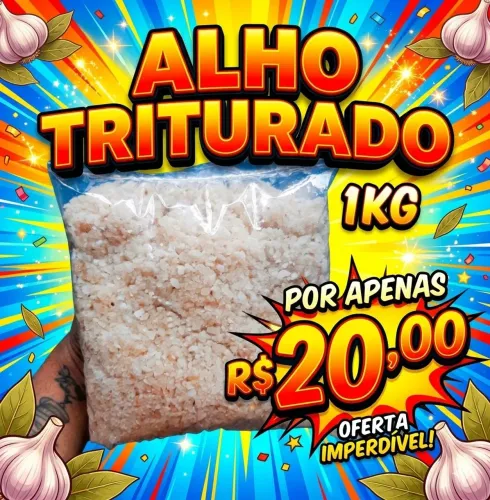 Alho triturado pacote 