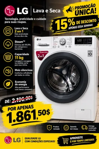 Lava e seca LG 
