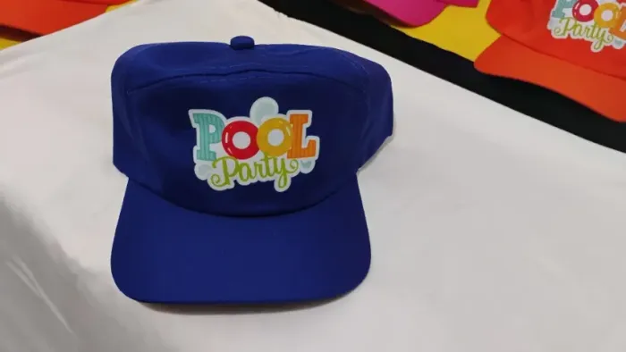 Boné Festa na Piscina - Lembrancinha Tema Festa na Piscina Kit com 10 bonés
