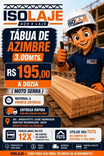 PROMOÇÃO DE TÁBUA DE AZIMBE