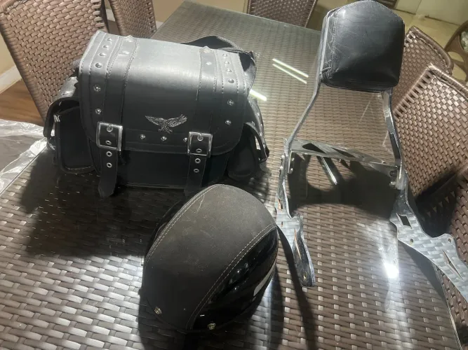 Vendo acessórios para moto, kit completo ou individual!!