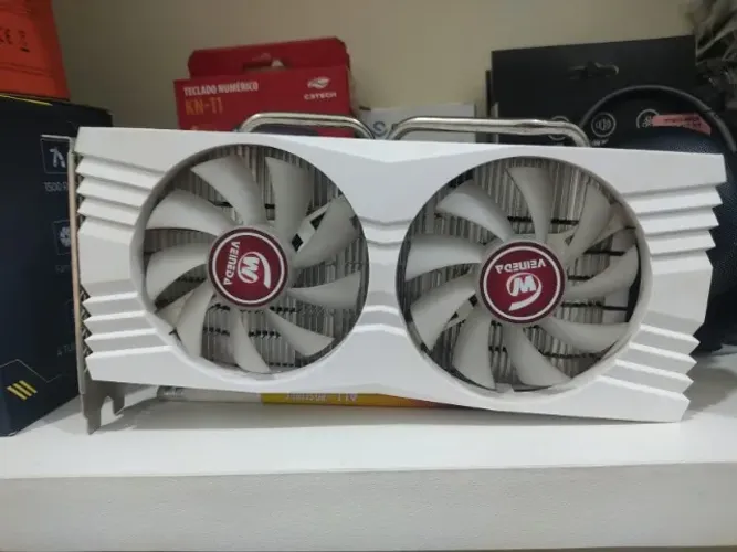 PLACA DE VÍDEO RX 580 BRANCA - LER DESCRIÇÂO