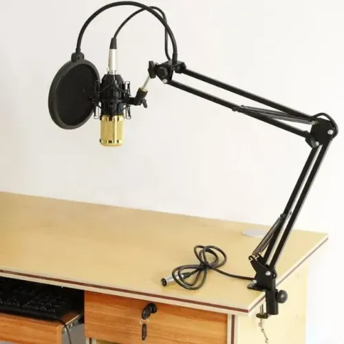 Microfone Condensador Leboss BM 800 Profissional - Entrega Rápida e Segura!