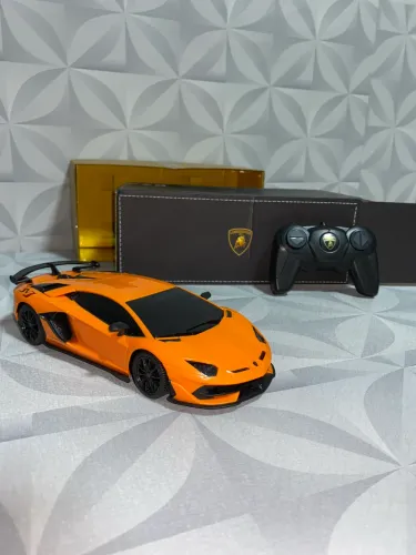 Carro De Controle Remoto Bezgar Lambo Aventador Svj 1:24