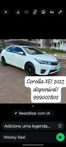 Toyota Corolla XEI 2.0 Flex 16V Aut. 2017