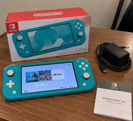 Nintendo Switch lite turquesa NOVO caixa lacrada