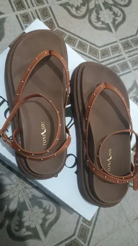 Sandália Flatform Papete 