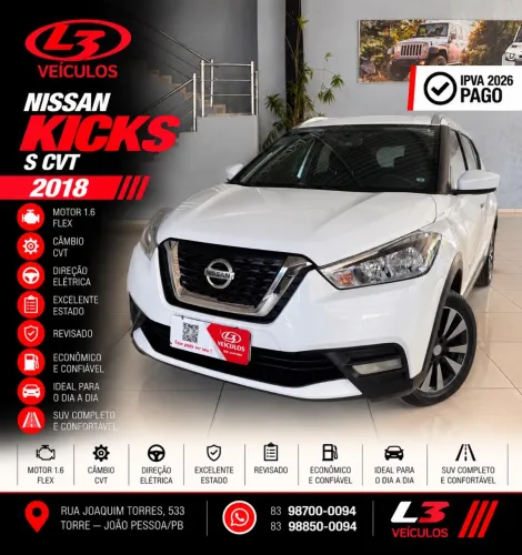 Nissan Kicks S 1.6 16V Flex 5P Aut. 2018
