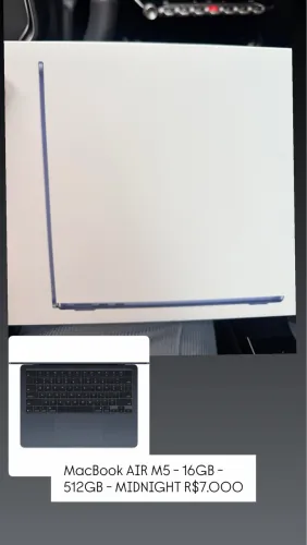 MacBook Air M5 - 13 - 16gb -512gb LACRADO/NOVO