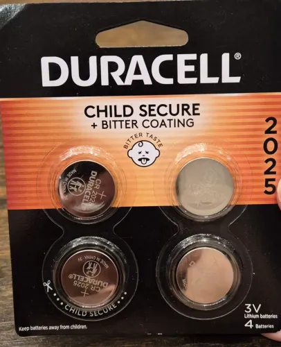 4 Baterias duracell CR2025 original para Chave de Mercedes