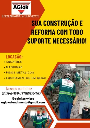 Andaimes ,maquinas e serviços 