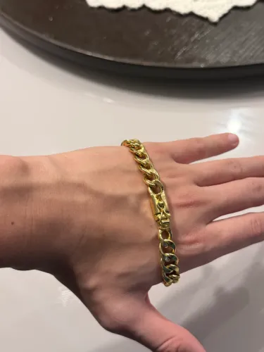 Pulseira banhada a ouro 18K