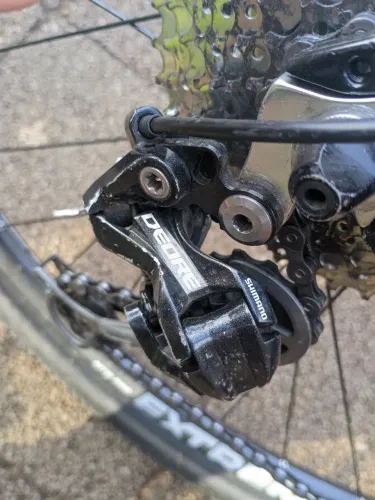 Câmbio Shimano deore m592 9v + trocar shimano deore 9v m530(somente o trocador traseiro)