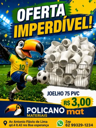 Joelho 75 pvc