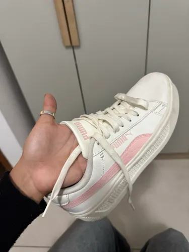 Tênis Puma Branco e Rosa - Tam. 35