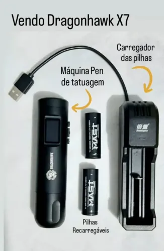 Máquina Pen para tatuagens fine line