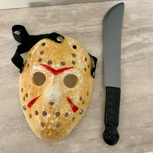 Máscara Jason + Facão Sexta feira 13