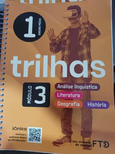 Coleção de livros da FTD Trilhas primeiro ano do ensino médio 