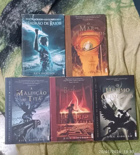 Livros da série percy Jackson e os olimpianos 