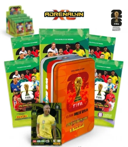 Fifa World Cup 2026 Adrenalyn Xl Lata Coleção Copa Do Mundo Lata Classic