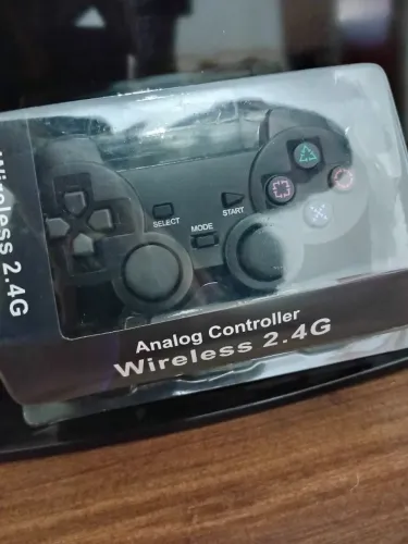 Controle PS2 Sem Fio, Bluetooth. Novo, Com Garantia. Playstation 2, Play 2.