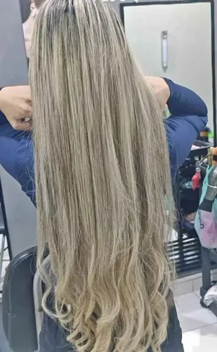 mega hair humano, 70 centímetros 250 gramas