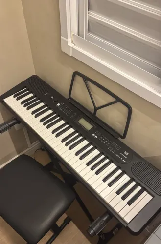 Teclado Musical Az Keys Sense Com Pedestal e Banqueta