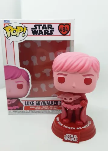 Funko Luke Skywalker e grogu valentines 494 - star wars