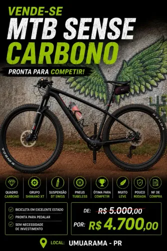 MTB bike 29 de carbono tamanho 17