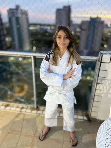 Kimono Infantil Reforçado Branco Judô/Jiu-jitsu 