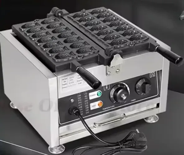 Máquina de Mini Taiyaki Profissional 12 unidades - Elétrica
